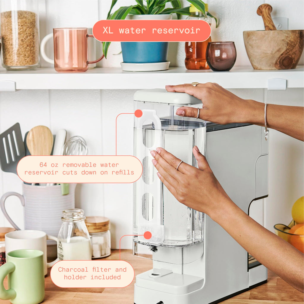 Single Serve Coffee Maker with Burr Grinder Q253