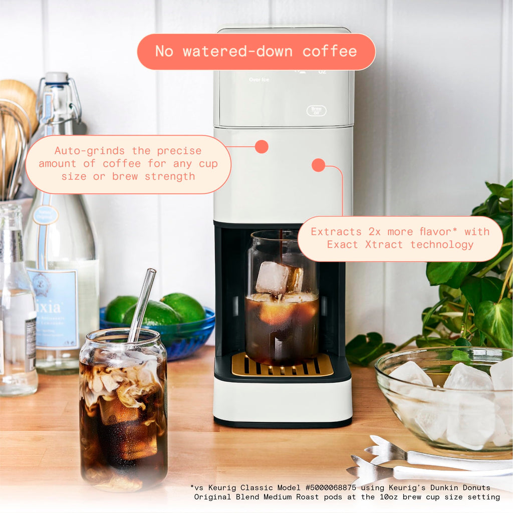 Single Serve Coffee Maker with Burr Grinder Q253
