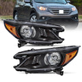 Black Halogen Headlight Assembly I768