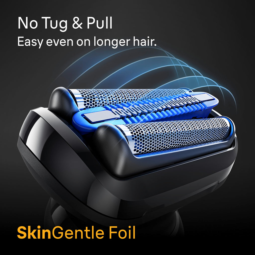 Black Wet & Dry Electric Shaver with Trimmer A533