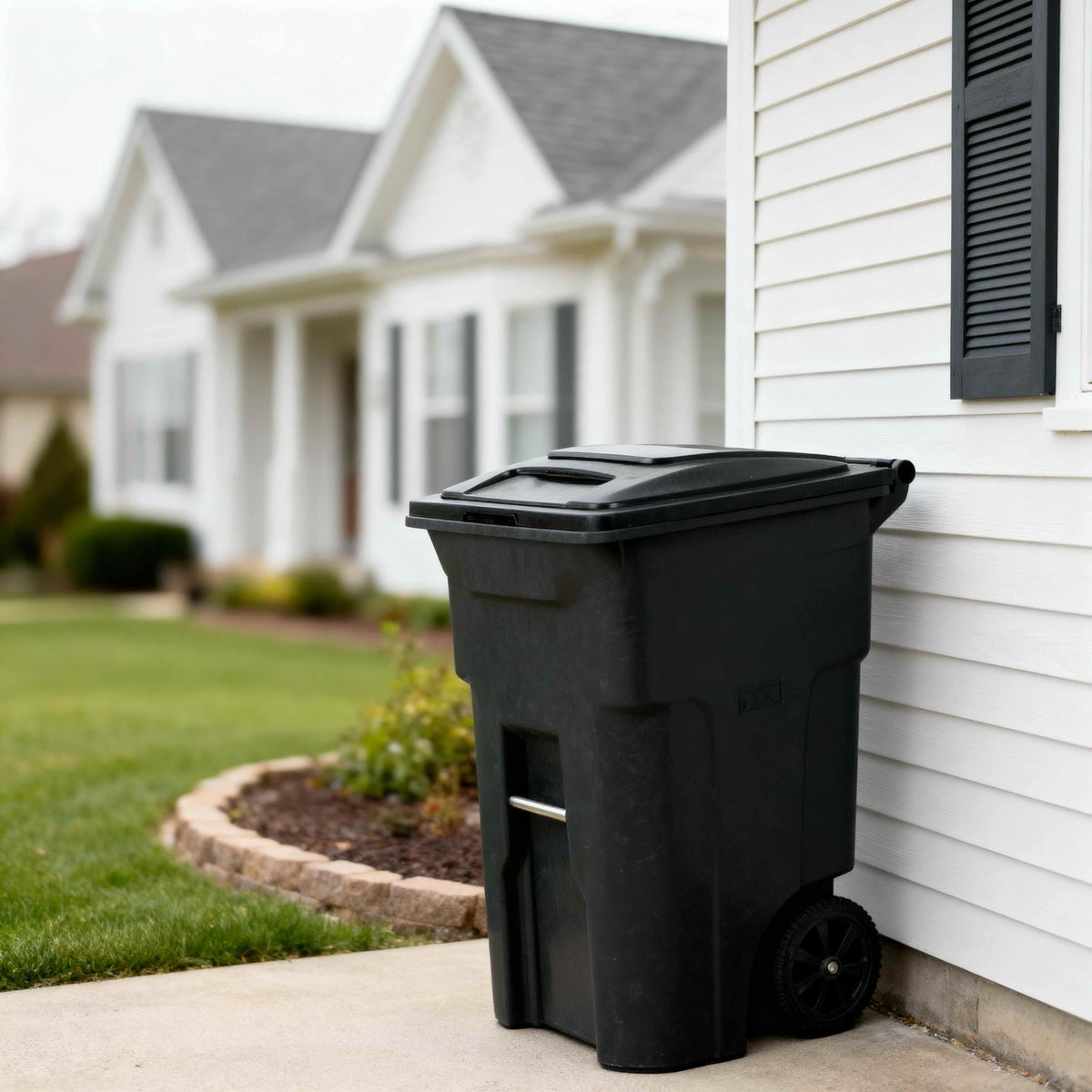 48 Gallon Garbage Cans Trash Cans With 2 Wheels And Lid Heavy Duty N21218