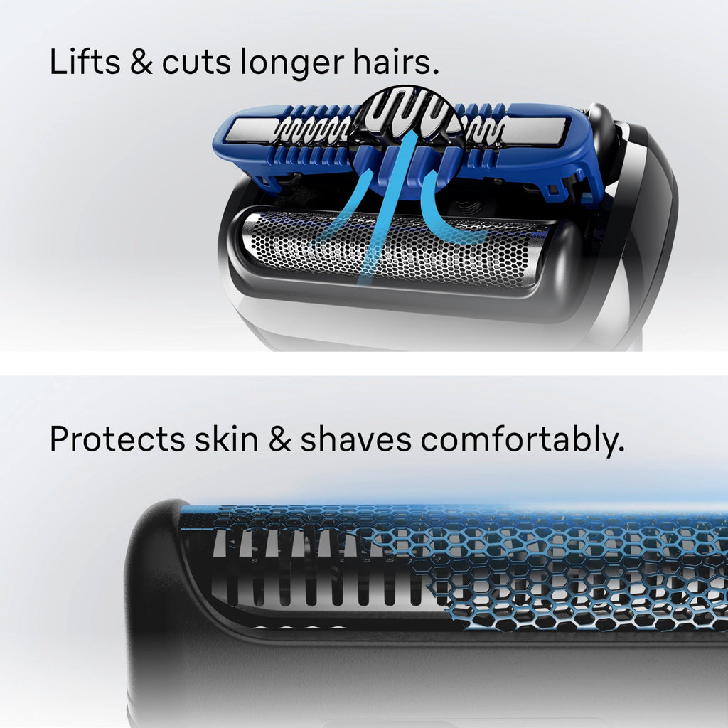 Black Wet & Dry Electric Shaver with Trimmer A533