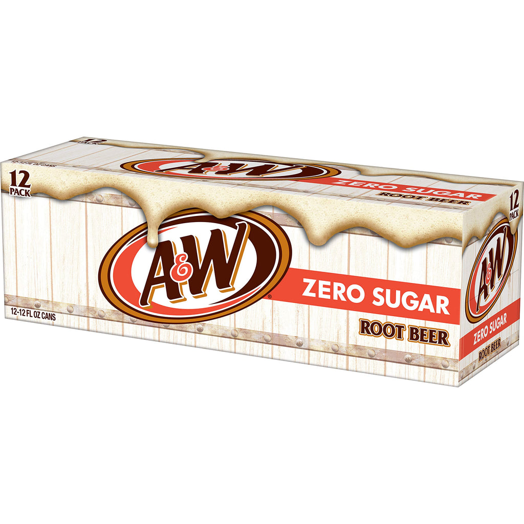 Zero Sugar Root Beer Soda, 12 fl oz cans, 12 pack N5221