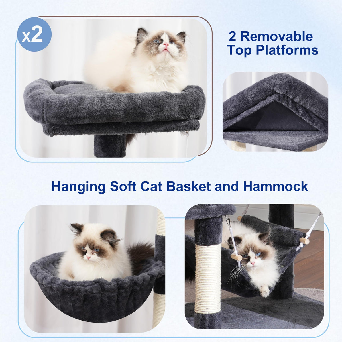 71'' Cat Tree with Scratching Post L3448