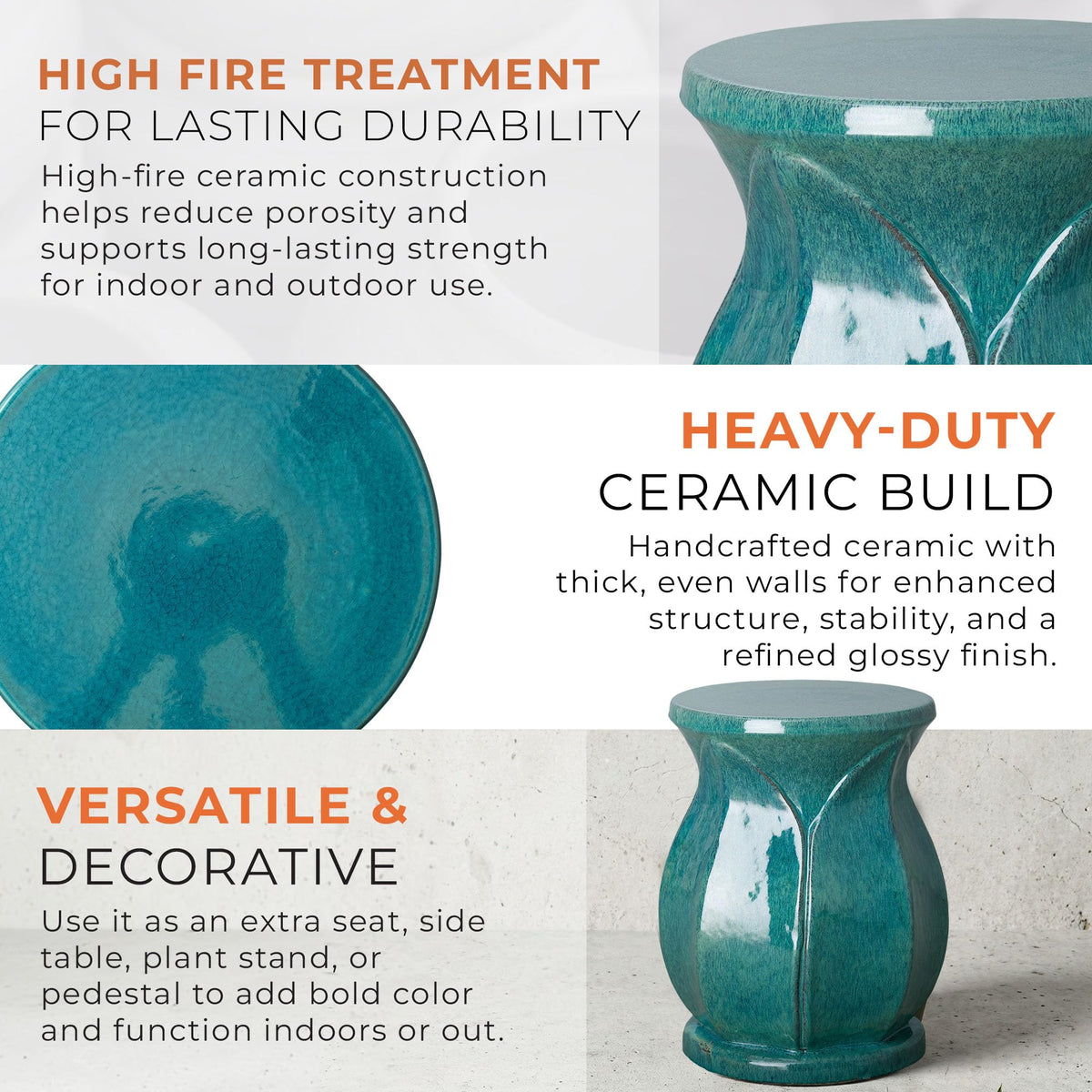 Teal Stool L48679