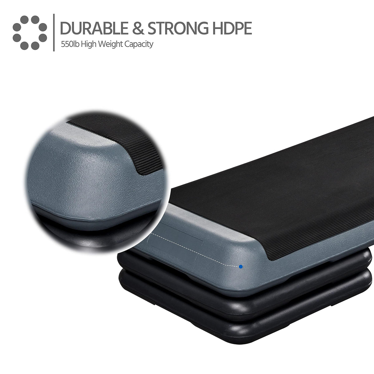 43in 3-Level Adjustable Aerobic Step Platform G28330