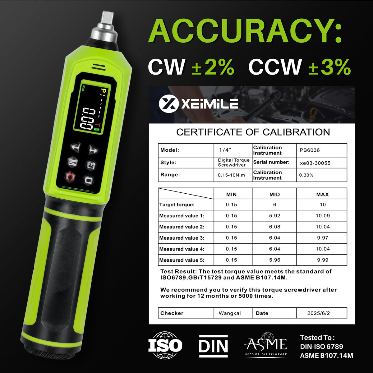 1/4" Drive Digital Torque Screwdriver J87572