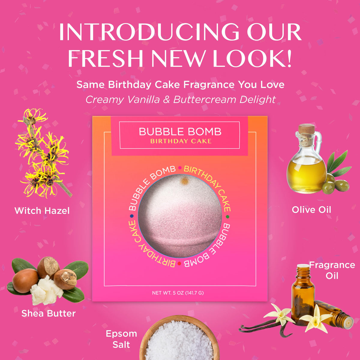 Birthday Cake Bath Bombs 1 Pack F312