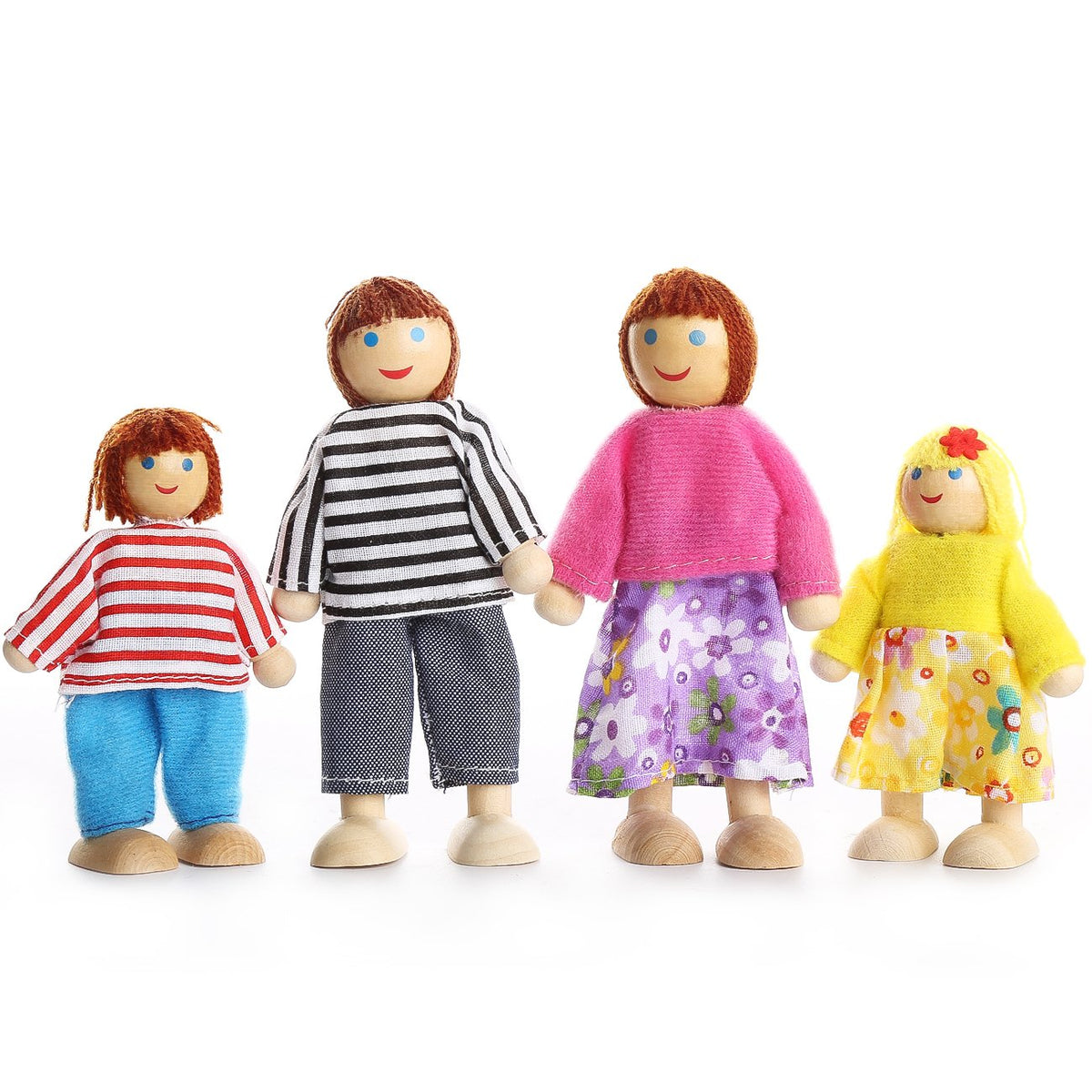 Dollhouse Figures Set of 7 with Dog B60478