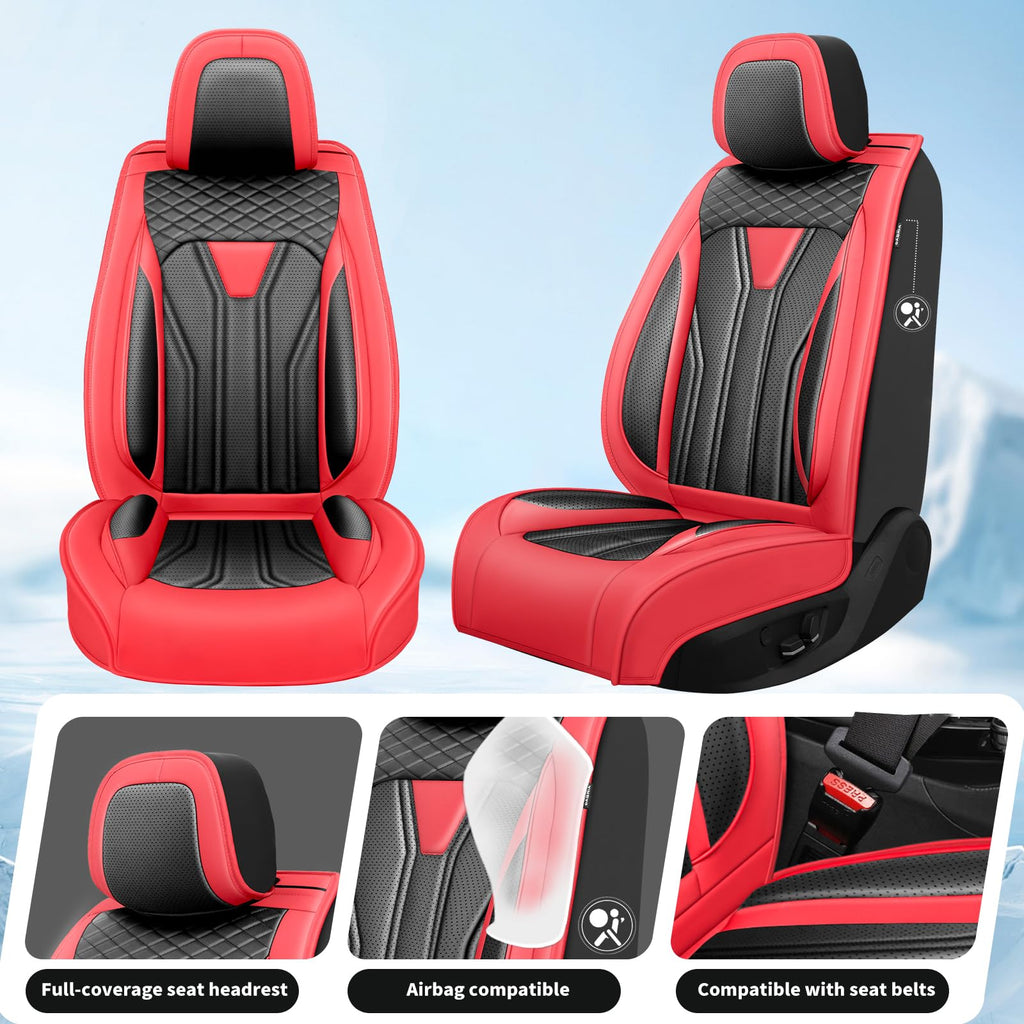 Red & Black Car Seat Covers F103