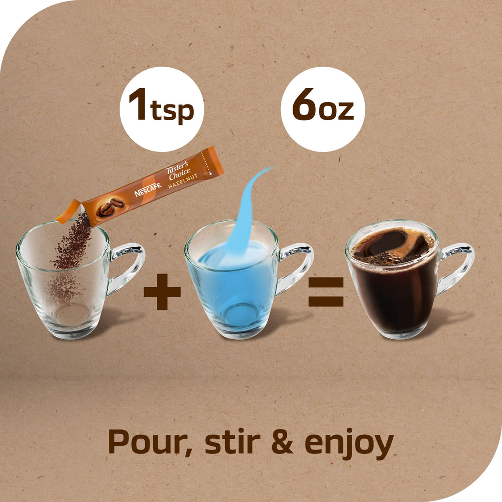 Hazelnut Flavored Coffee 8 Boxes 128 Packets V5105