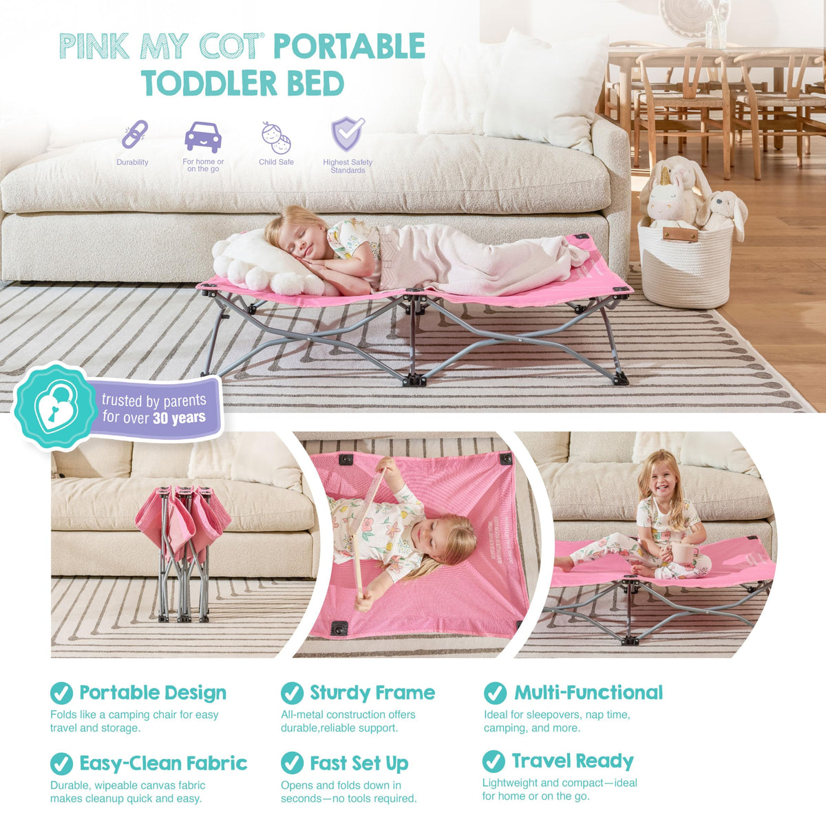 Portable Toddler Cot J54082