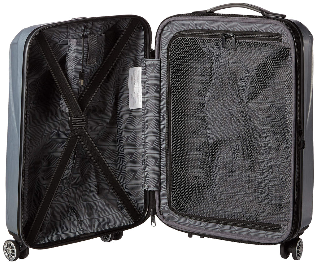 Hardside Expandable Spinner Luggage Silver Carry-On 20-Inch M360