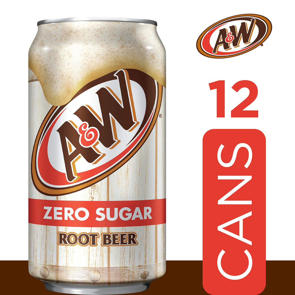 Zero Sugar Root Beer Soda, 12 fl oz cans, 12 pack N5221