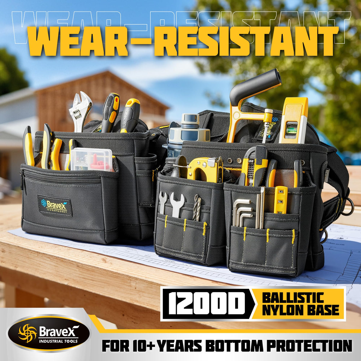 Tool Belt Suspenders 20 Bags 1200D Ballistic Nylon F980