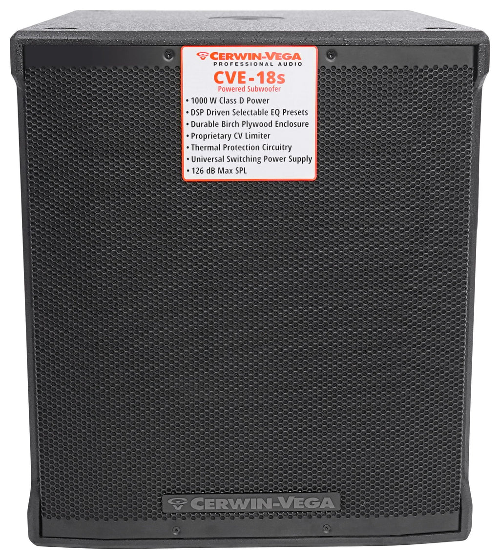 18" 1000 Watt Powered Subwoofer with Bluetooth K527492